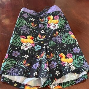 NEFF Tropical Duck Print Swim Shorts, XL, NWOT